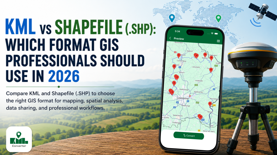 KML vs Shapefile (.shp): Which Format GIS Professionals Should Use in 2026